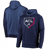 Men's Atlanta Braves Majestic 2019 Postseason Dugout Authentic Pullover Hoodie Navy,baseball caps,new era cap wholesale,wholesale hats